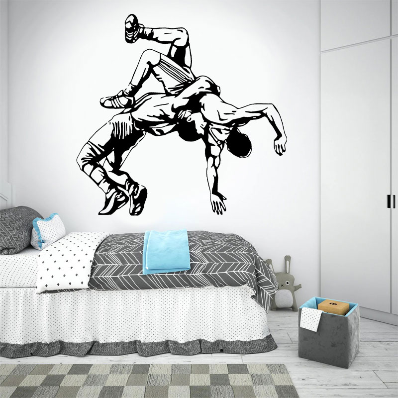 Home Gym Aesthetic - Autocollants muraux de lutte en vinyle,