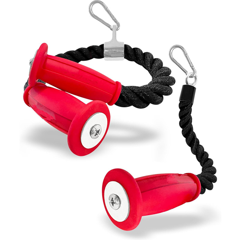 Home Gym Cable Machine - Cordes ergonomiques pour triceps, fixation de