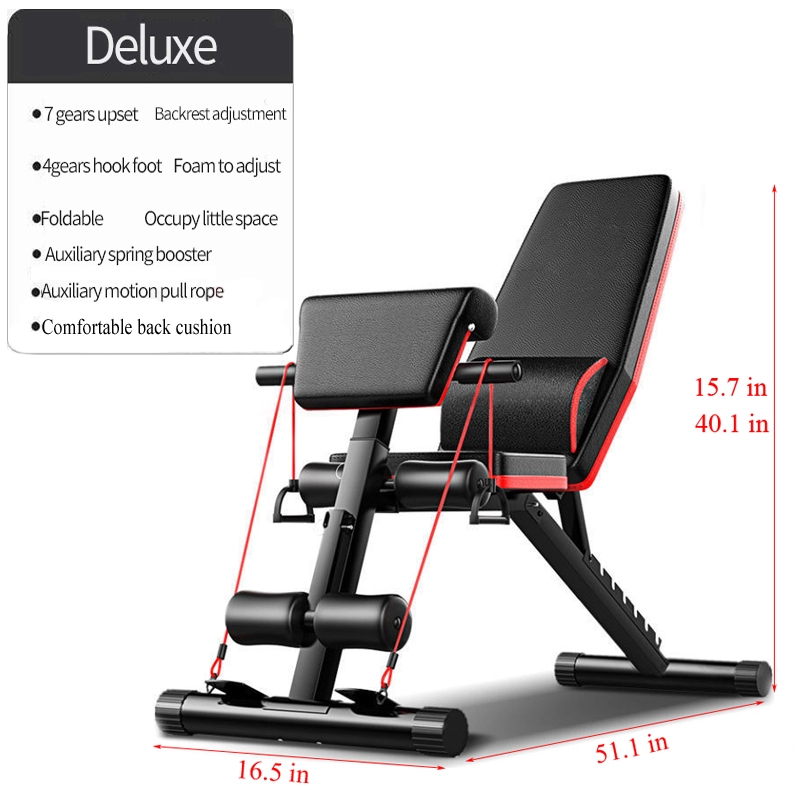 Adjustable Weight Bench - Banc de musculation pliable et réglable