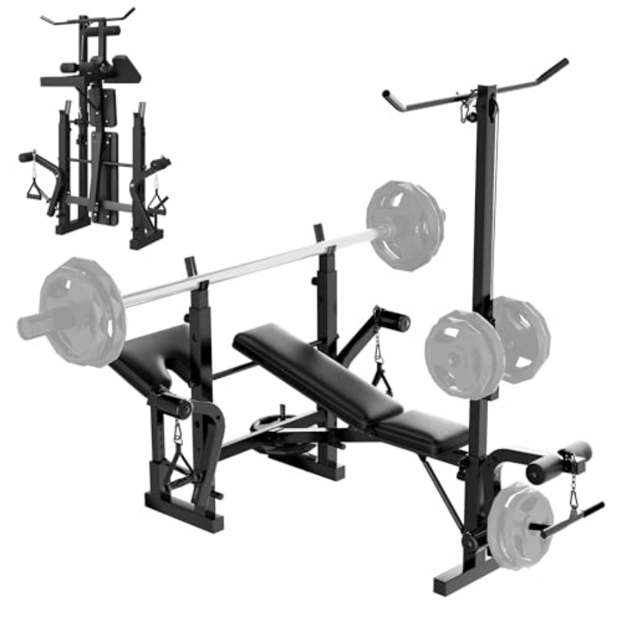 Home Gym Weight Bench - Ensemble banc de musculation pour la