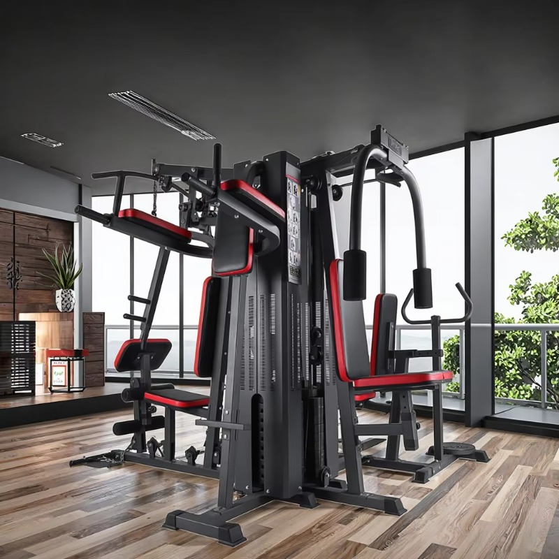 Home Gym Cable Machine - Équipement de fitness multifonctionnel intégré pour