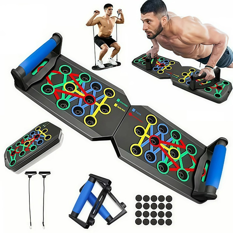 Home Gym Rig - Planche de musculation pliable avec bandes