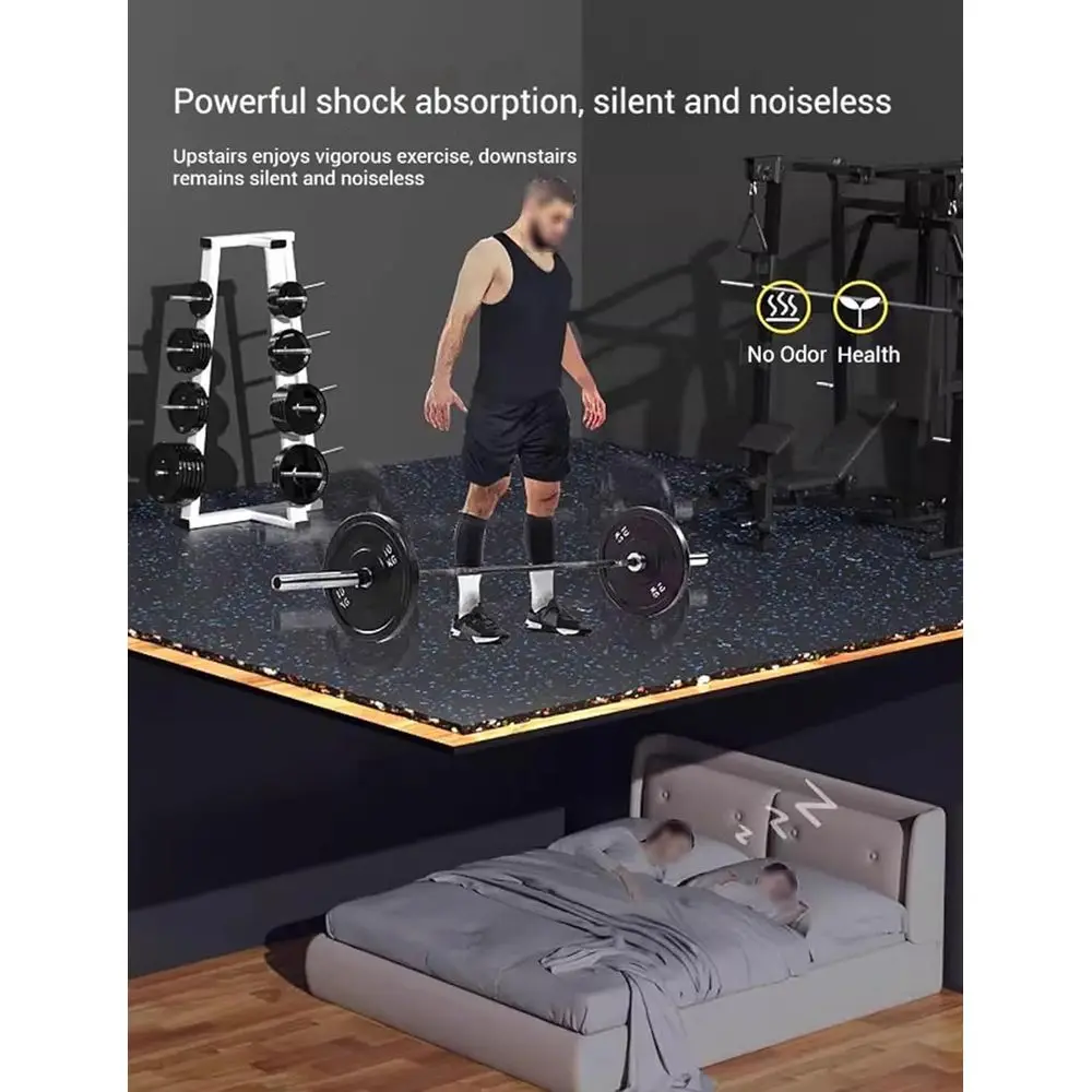 Dalles de sol en mousse emboît - Home Gym Rubber Flooring avis et prix