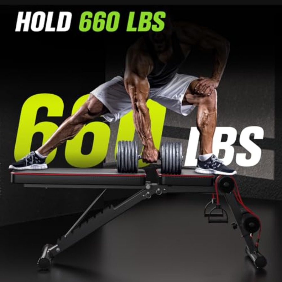 Banc de musculation pliable ré - Home Gym Weight Bench avis et prix
