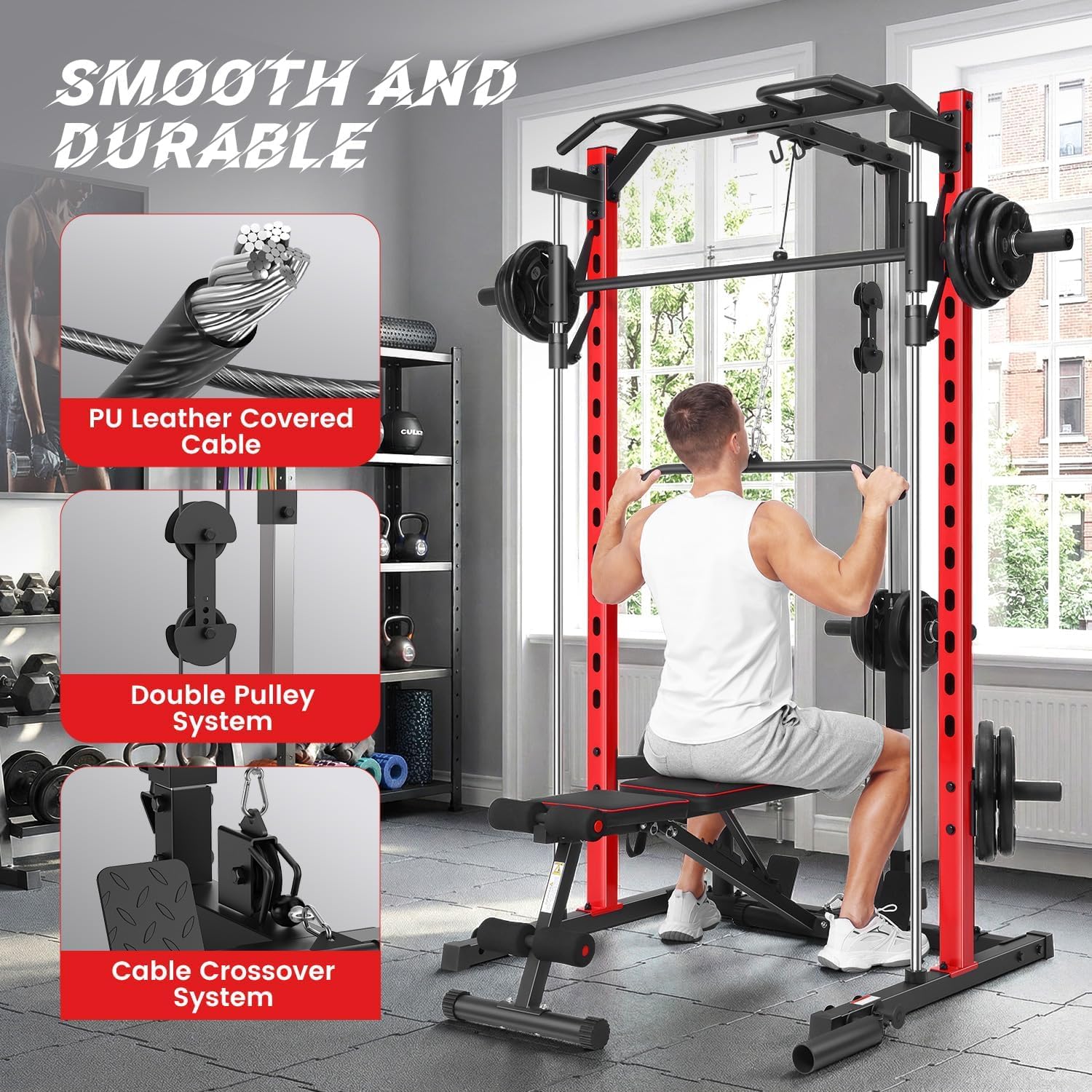 Machine Smith tout-en-un avec  - Home Gym One Machine avis et prix