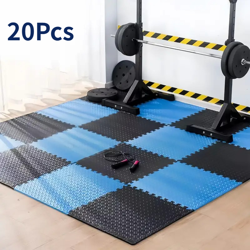 Tapis de Fitness Puzzle 20 piè - Home Gym Rubber Flooring avis et prix