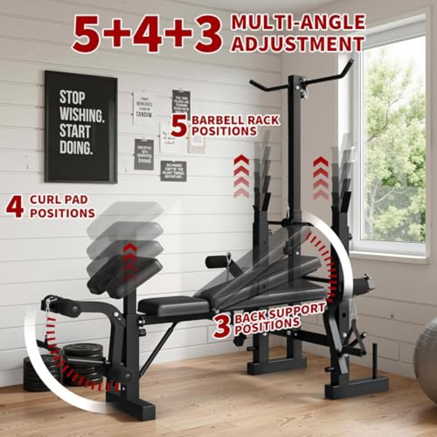 Ensemble banc de musculation p - Home Gym Weight Bench avis et prix