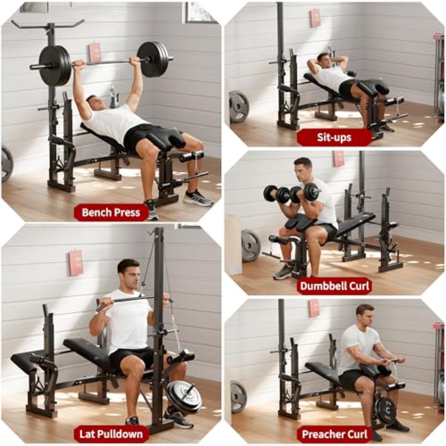 Ensemble banc de musculation p - Home Gym Weight Bench avis et prix