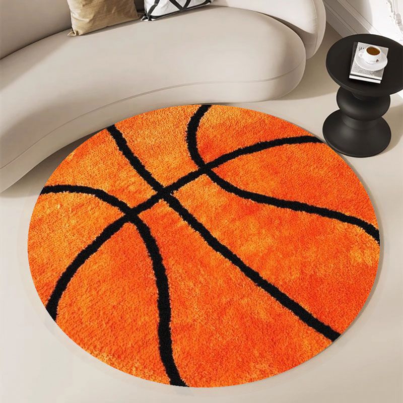 Tapis rond à motif de basket-b - Home Gym Aesthetic avis et prix